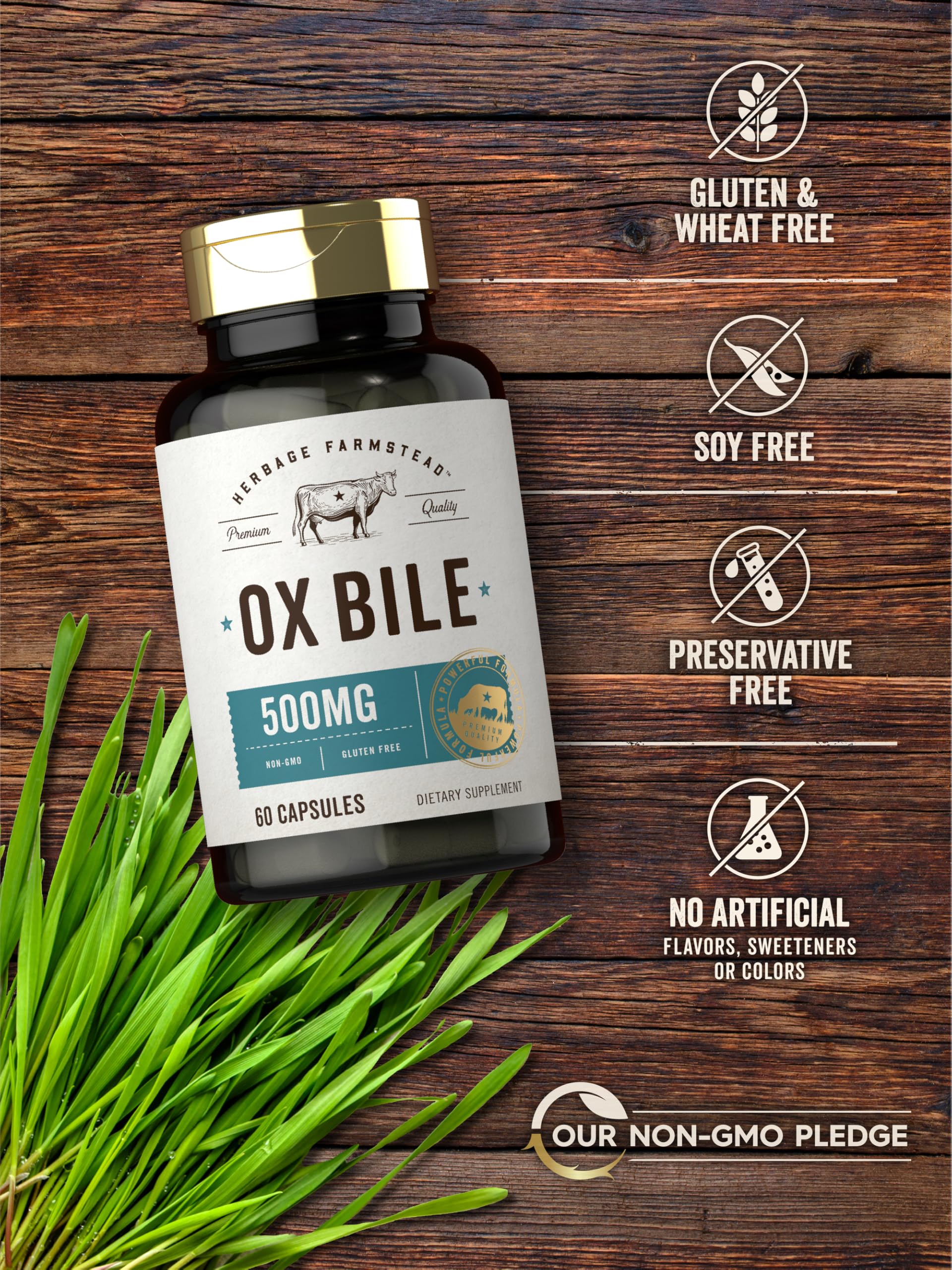Carlyle etiqueta nutricional destacando ingredientes y pureza