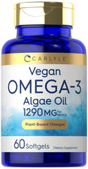 Carlyle envase frontal claro muestra 60 cápsulas y beneficios veganos