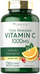 Carlyle frasco frontal del producto mostrando 120 caplets y diseño de etiqueta