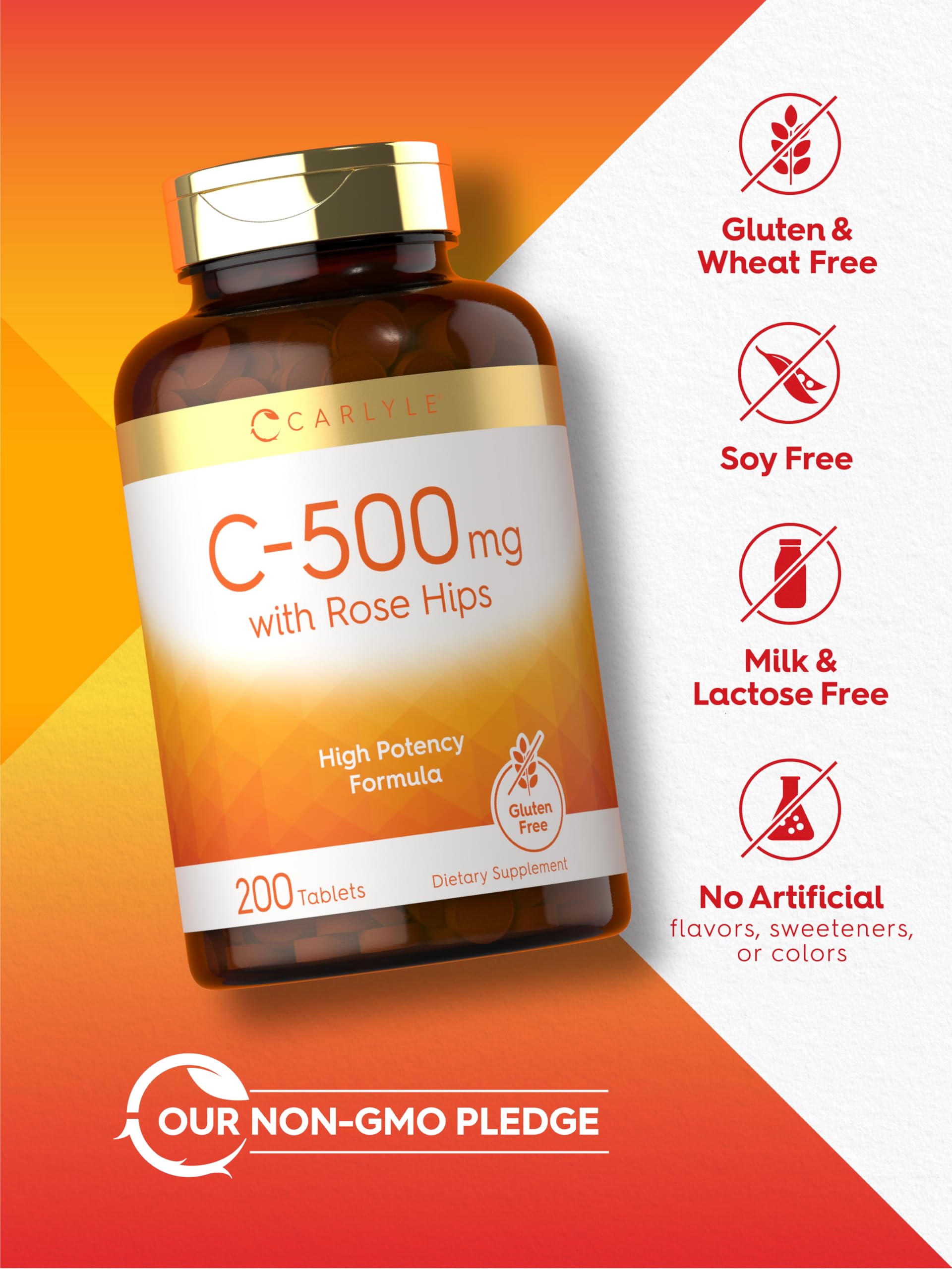 Carlyle etiqueta con ingredientes y certificaciones visibles