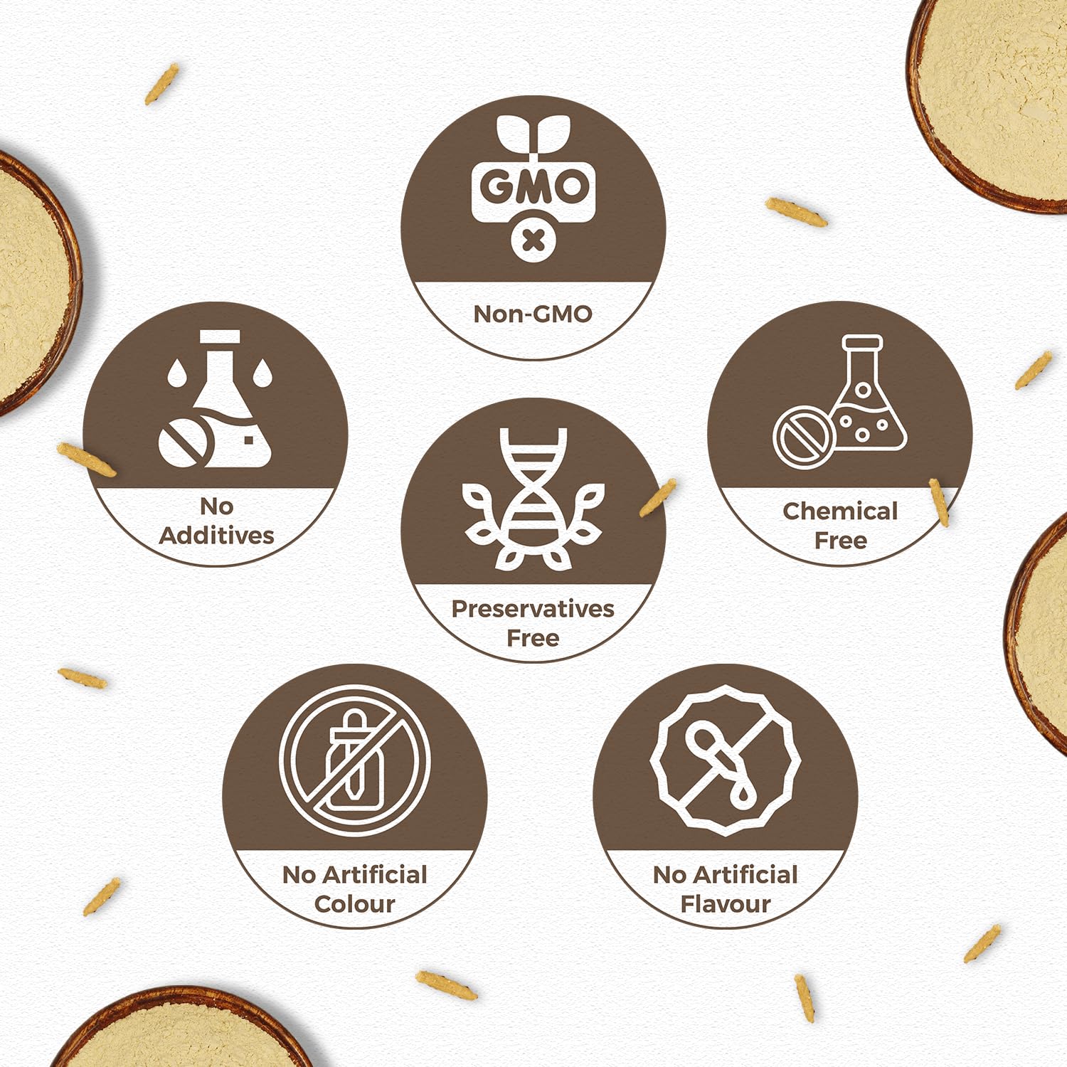 CARMEL ORGANICS polvo mezclado en batido nutritivo y práctico