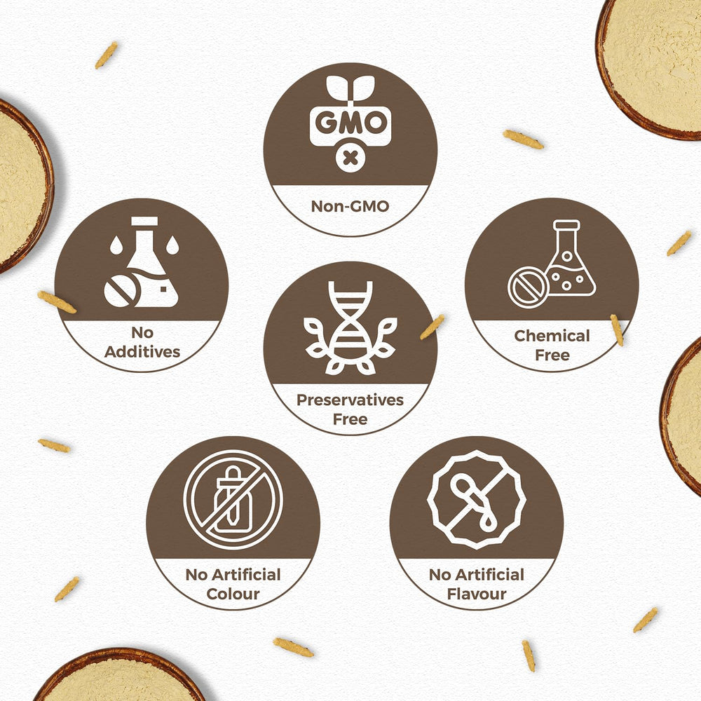 CARMEL ORGANICS polvo mezclado en batido nutritivo y práctico