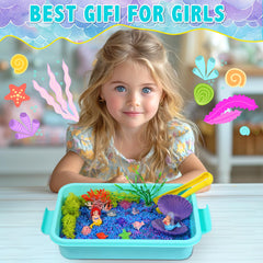 Carolart escena de juego mermaid sensorial para juego creativo