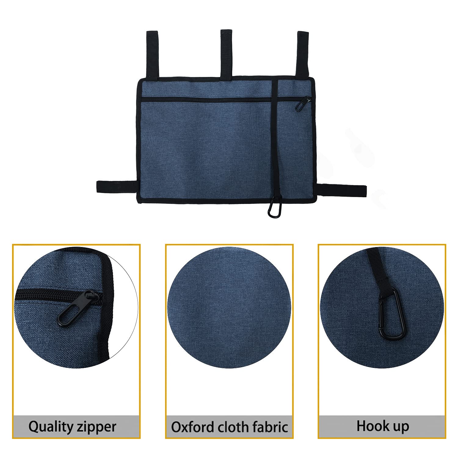 Caroo bolsillo trasero con cremallera para guardar objetos de valor