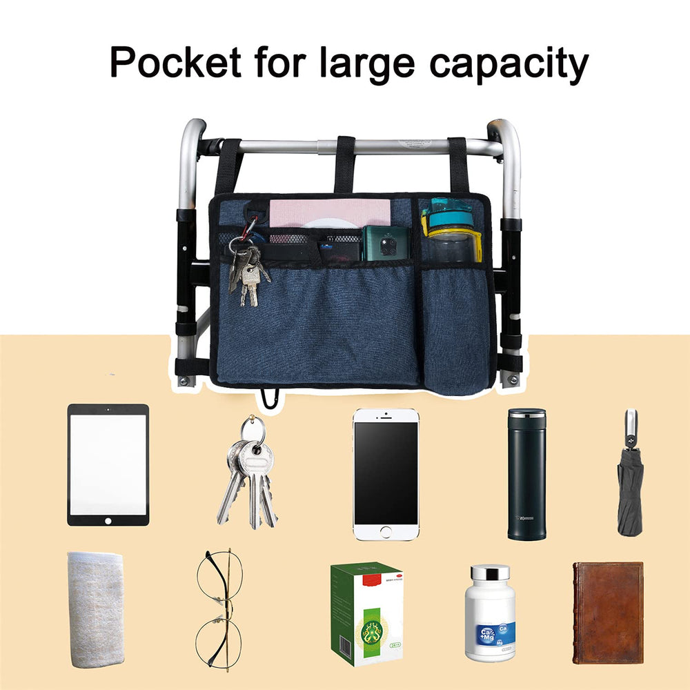 Caroo bolso junto a mano para mostrar tamaño práctico y portátil