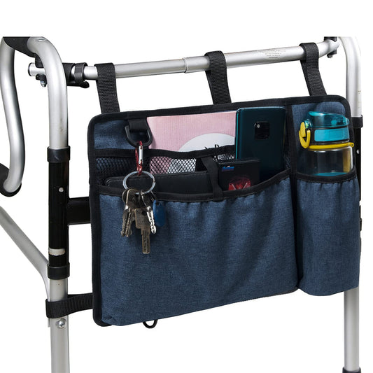 Caroo bolso frontal para andador con almacenamiento organizado y accesible
