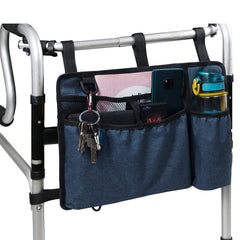 Caroo bolso frontal para andador con almacenamiento organizado y accesible