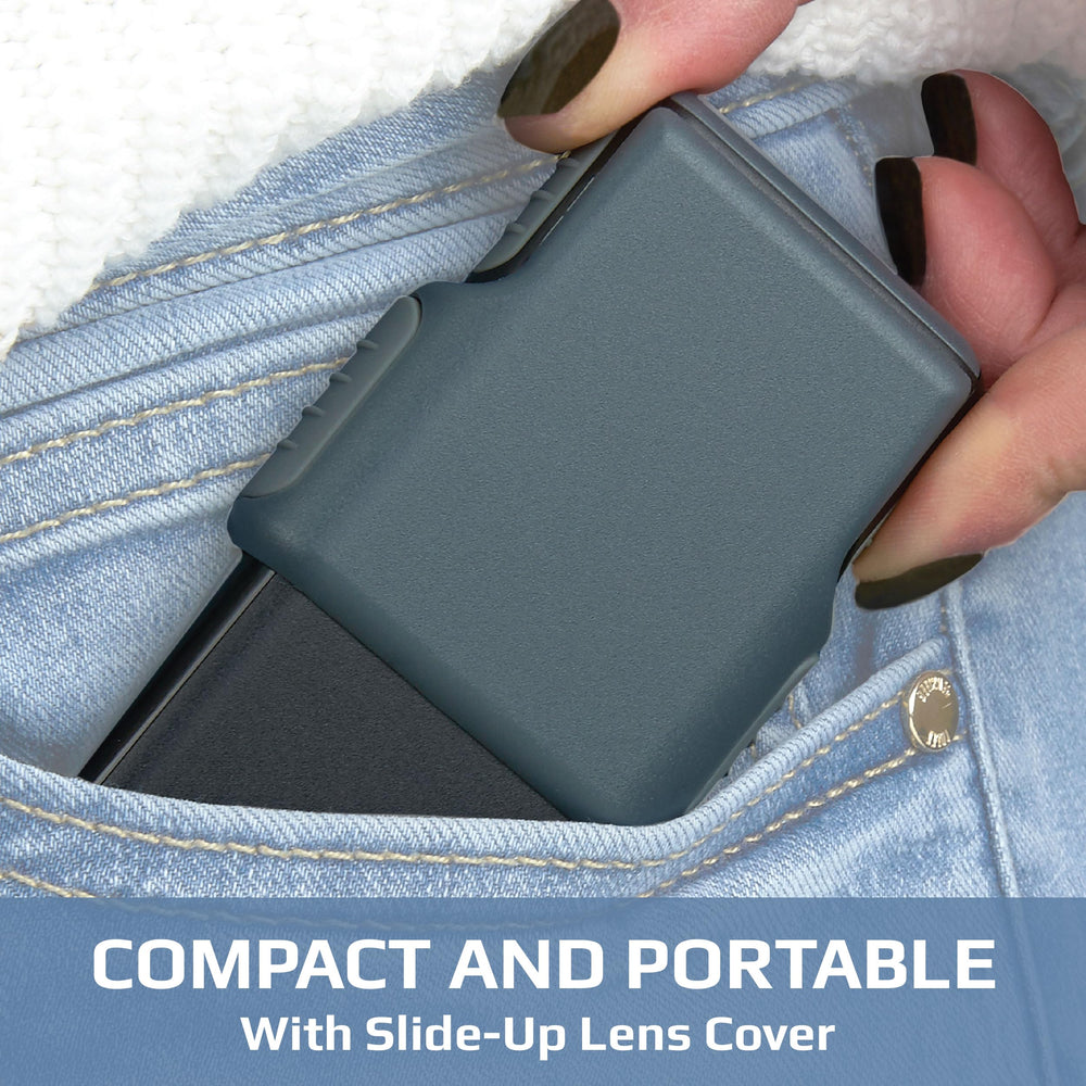 Carson MiniBrite con funda protectora para transporte seguro