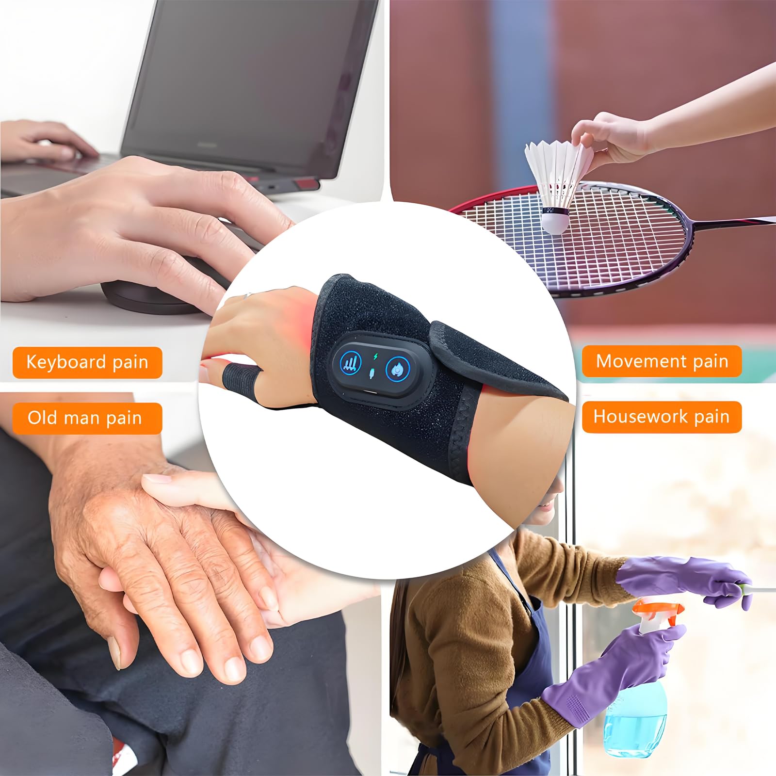 CBDYWVR therawrap puerto USB que permite carga práctica y portátil