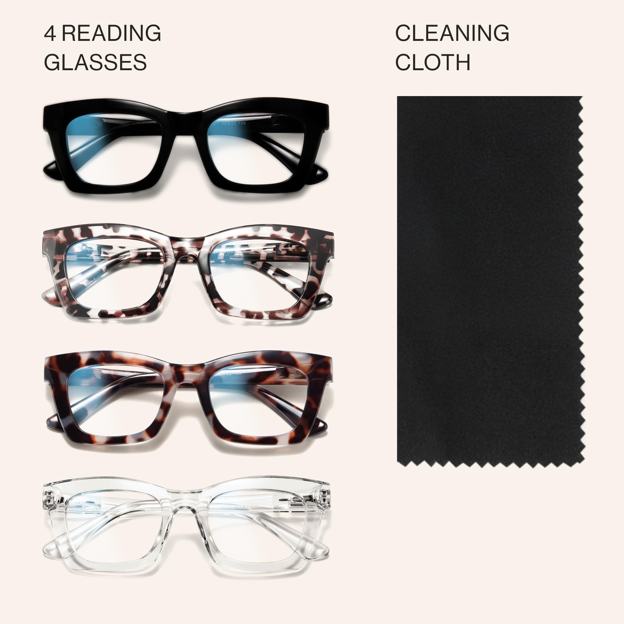 CCVOO gafas en bolso estilo vida, siempre listas y con estilo