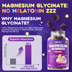 Detalle de ingredientes CEECISEE incluyendo magnesio glicinato, L-teanina y lavanda para confort