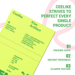 CEELIKE etiqueta informativa con ingredientes suaves y uso diario seguro