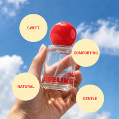 CEELIKE etiqueta informativa con ingredientes y beneficios visibles