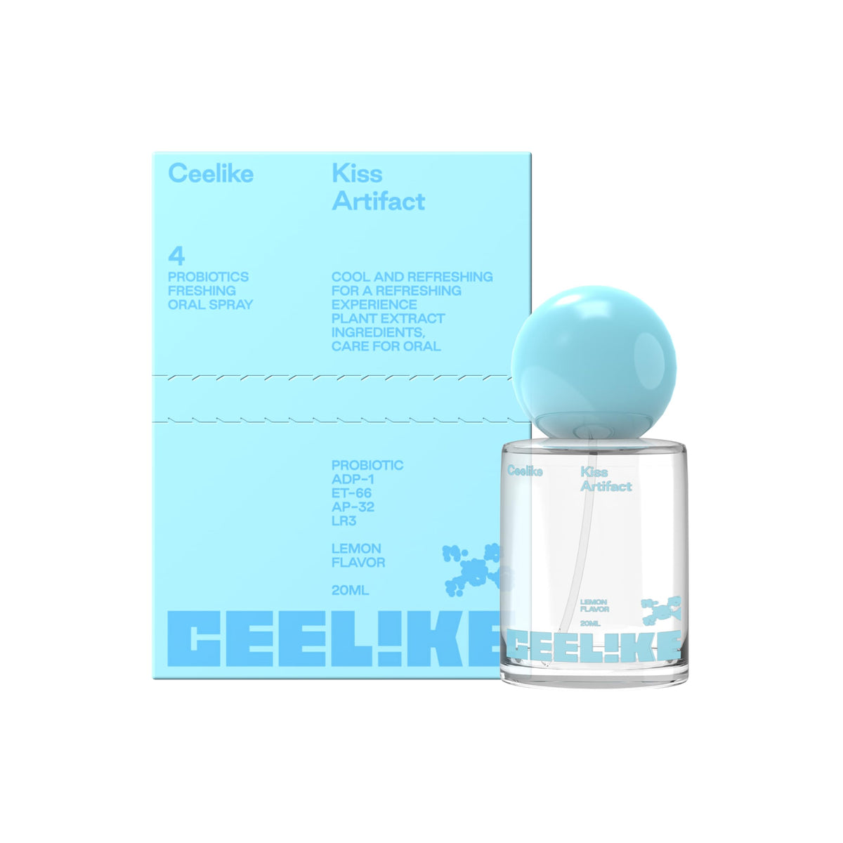 CEELIKE envase frontal lemon, presentación portátil y clara