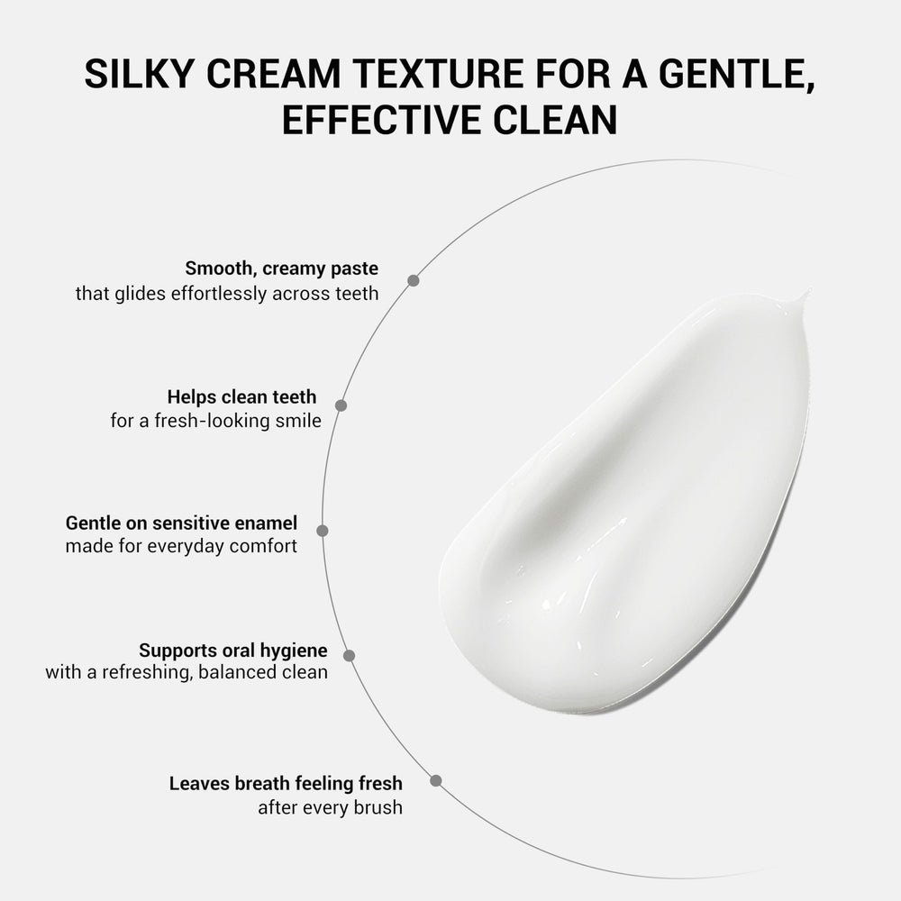 CEELIKE textura de la pasta en primer plano, limpieza suave visible