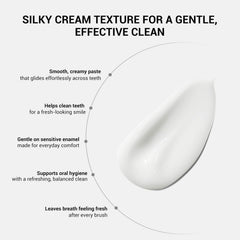 CEELIKE textura de la pasta en primer plano, limpieza suave visible