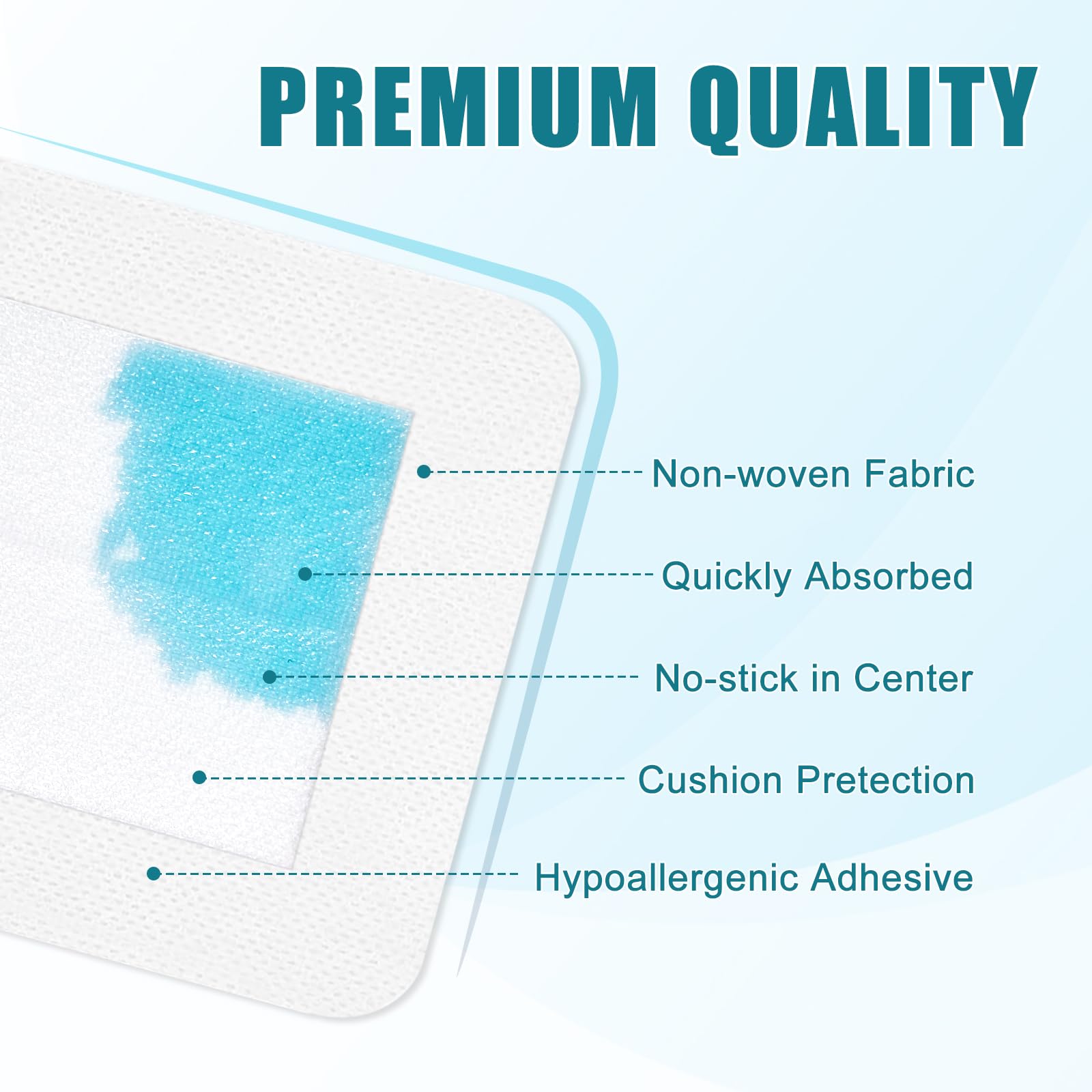 Ceeport primer plano de la almohadilla absorbente mostrando textura y absorción