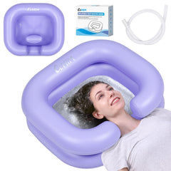 Cehim cuenca inflable frontal mostrando tamaño y forma para lavado cómodo