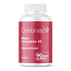 Celebrate Vitamins frente del empaque que muestra la fórmula bariátrica y beneficios