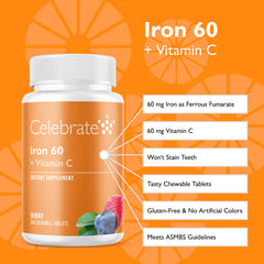 Close-up de tableta masticable Celebrate Vitamins resaltando microrecubrimiento y fácil masticación