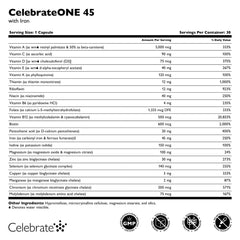Celebrate Bariatric Supplements bote abierto con cápsulas para 30 días de soporte postbariátrico