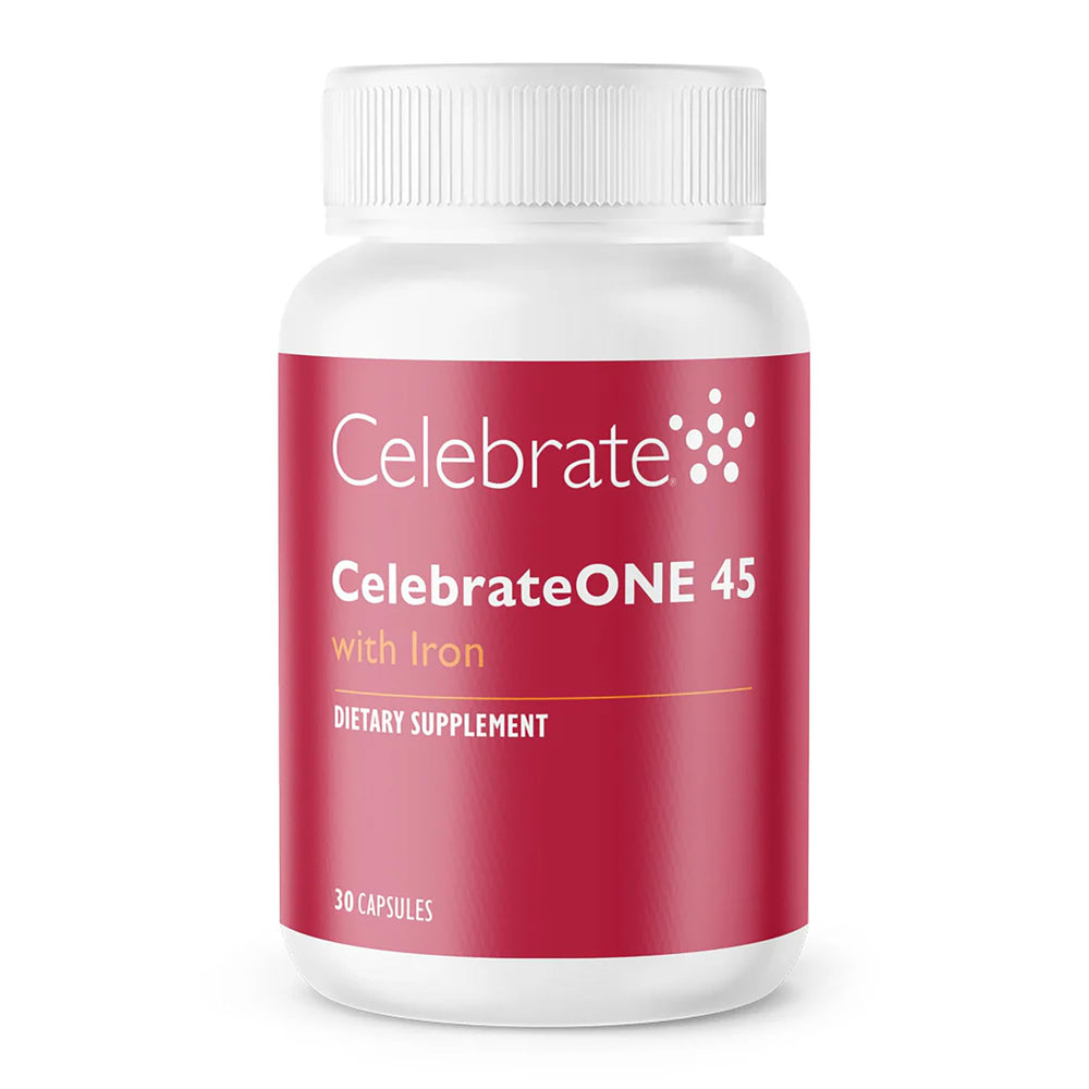 Celebrate Bariatric Supplements bote frontal CelebrateONE 45 mostrando etiqueta clara y beneficio diario