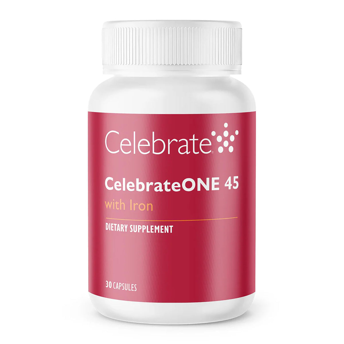 Celebrate Bariatric Supplements bote frontal CelebrateONE 45 mostrando etiqueta clara y beneficio diario