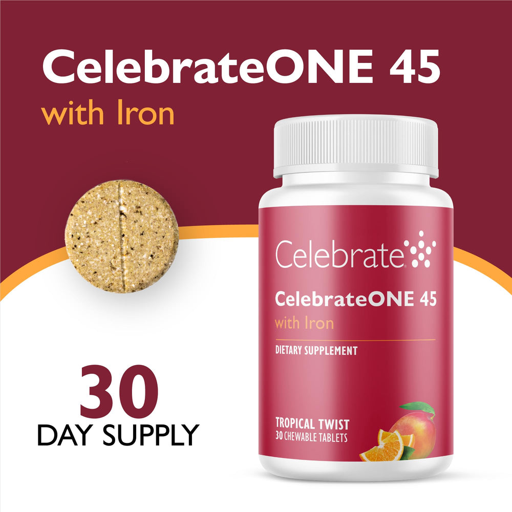 Celebrate Bariatric Supplements primer plano del masticable Tropical Twist textura suave y apetecible