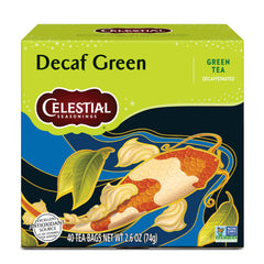 Celestial Seasonings caja frontal mostrando 40 bolsitas y beneficios naturales