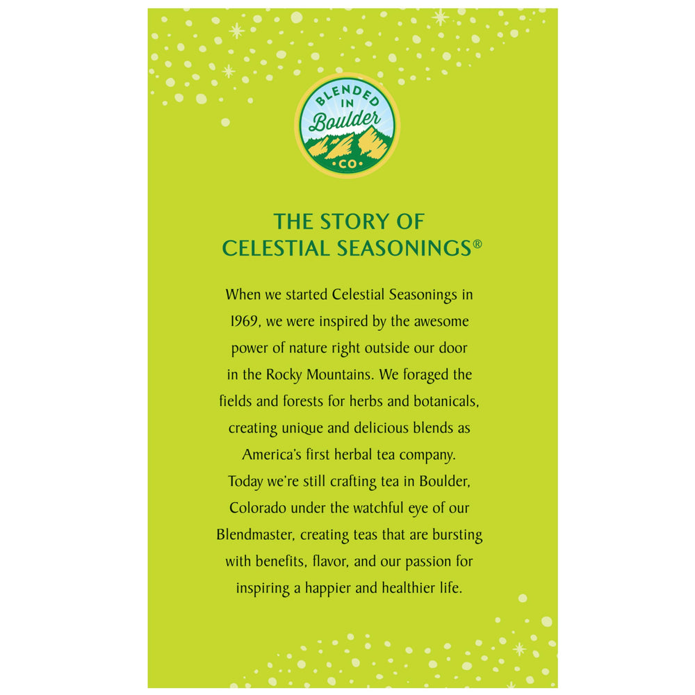Celestial Seasonings escena de relax con taza para disfrutar sin cafeína
