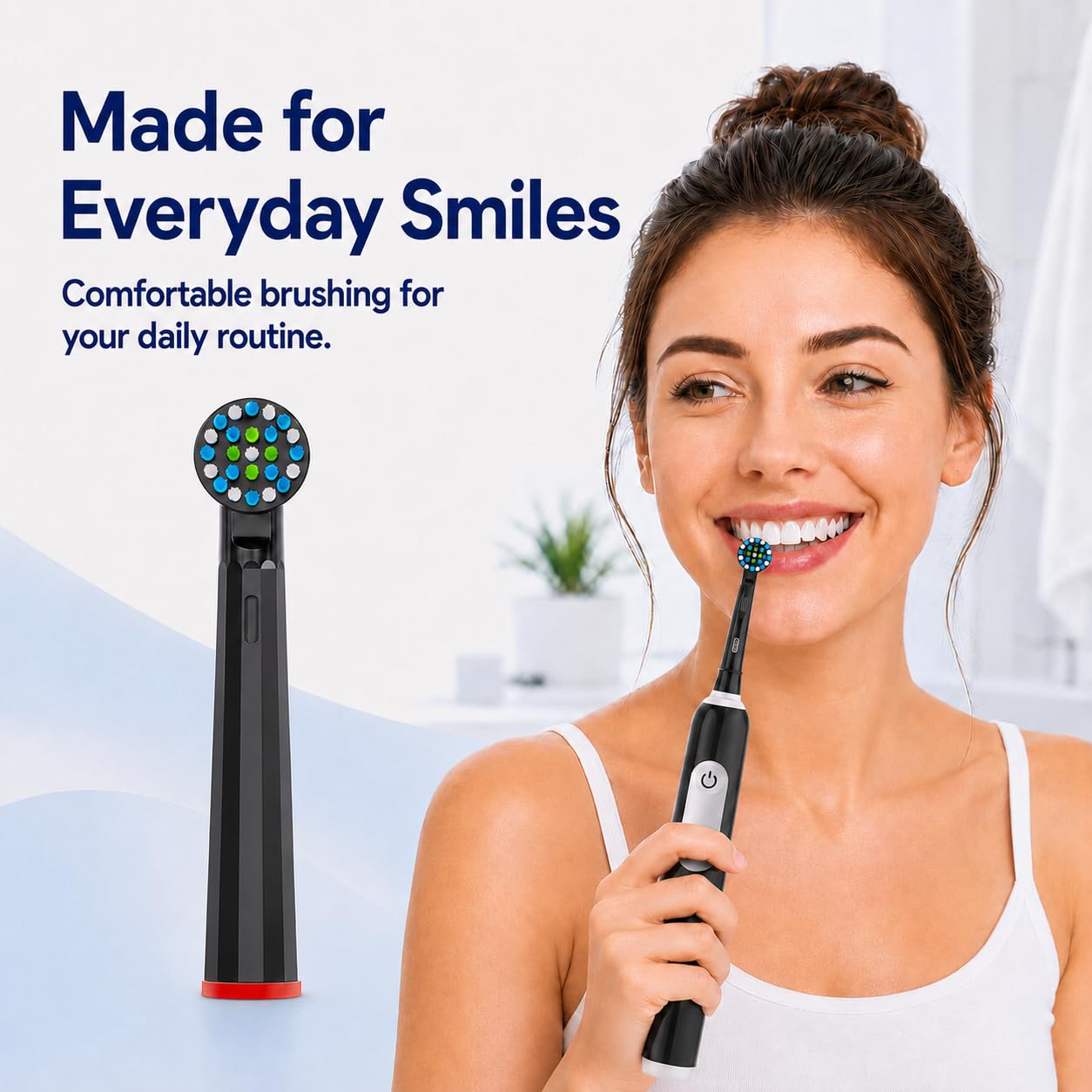 Cellena cabezal instalado en Oral-B Pro 1000 con ajuste preciso