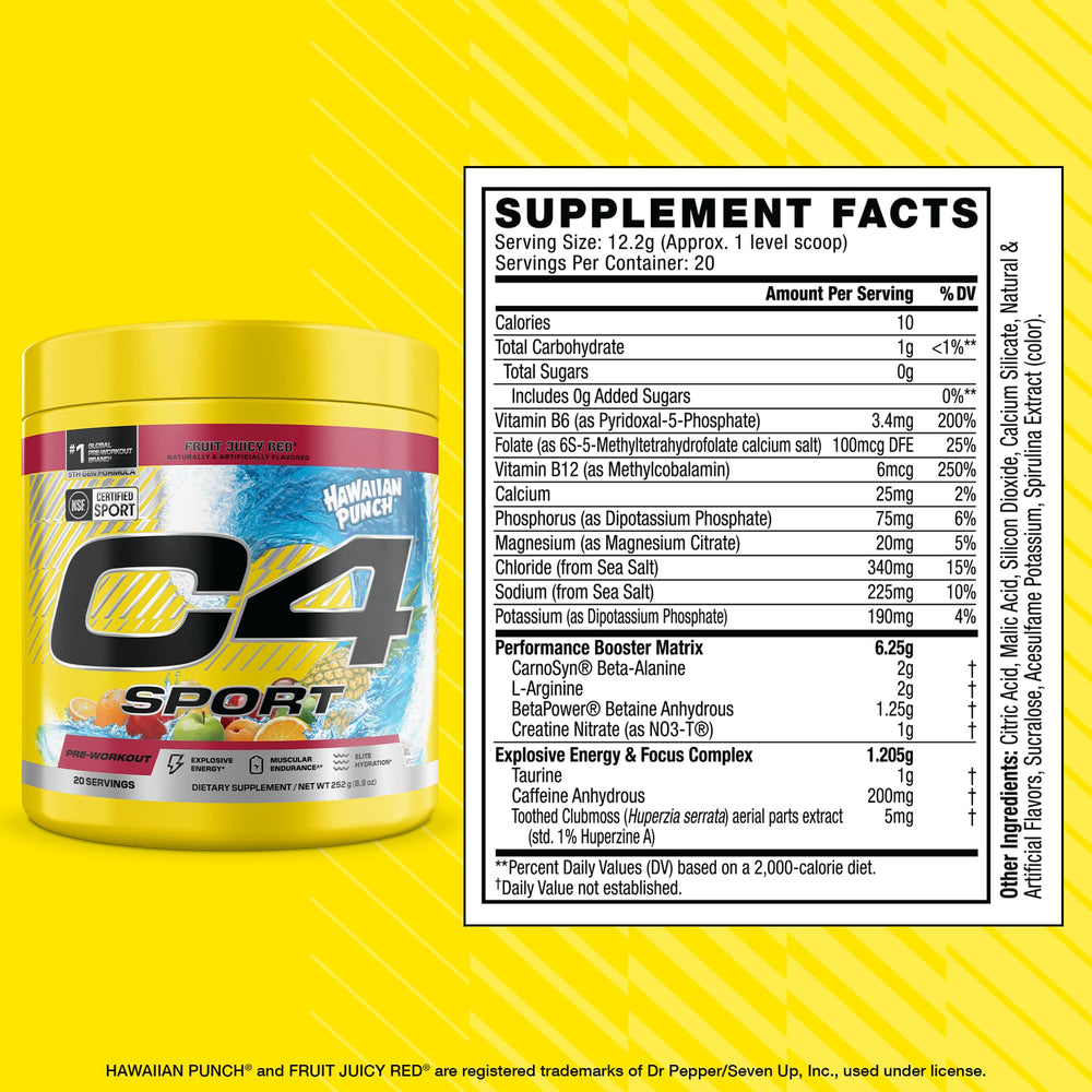 Cellucor C4 Sport textura del polvo resaltando solubilidad y mezcla rápida