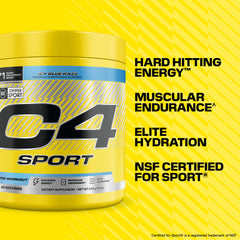 Cellucor C4 tarro junto a objetos para comparar tamaño y porciones