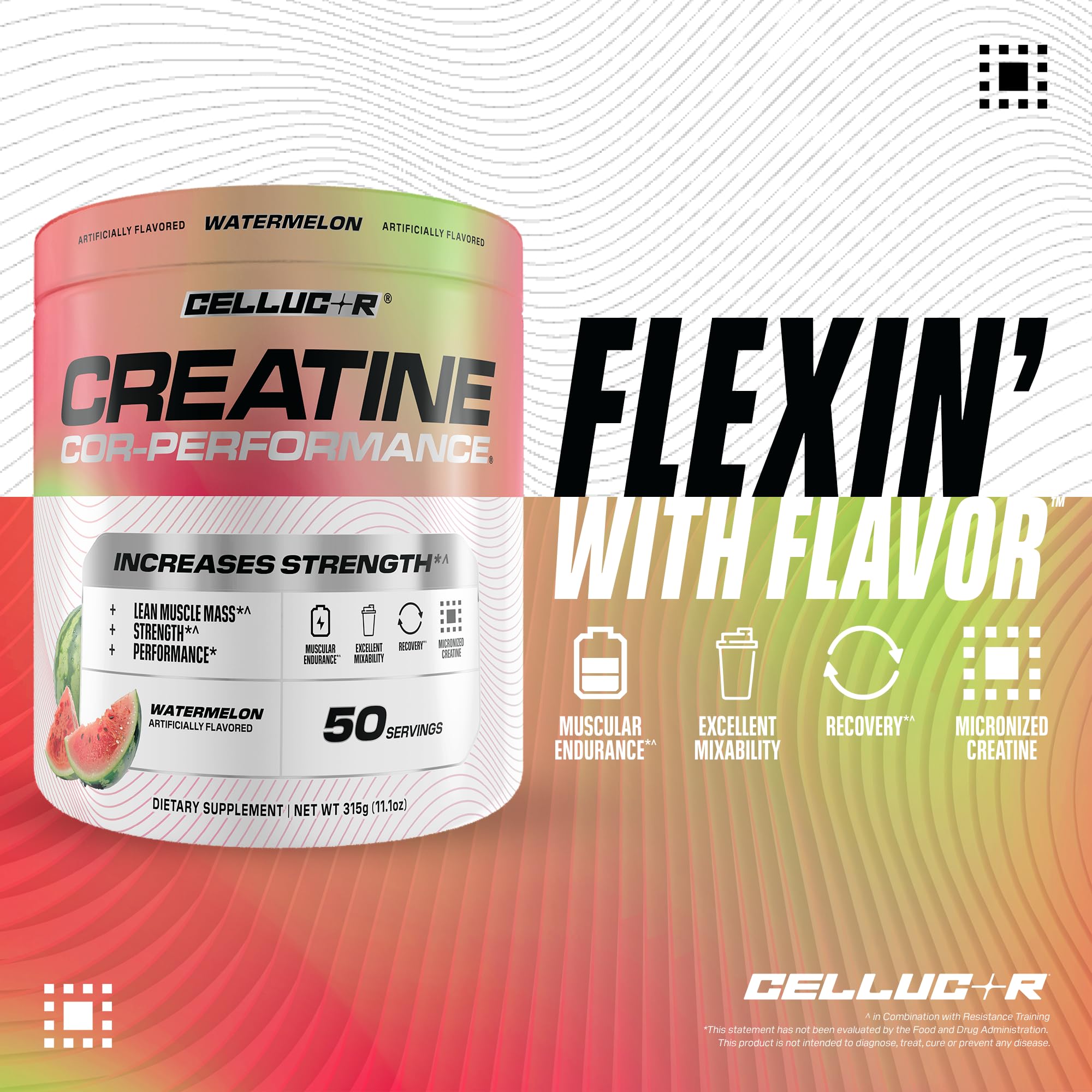 Cellucor cucharita con 5 g de creatina lista para dosificar con precisión