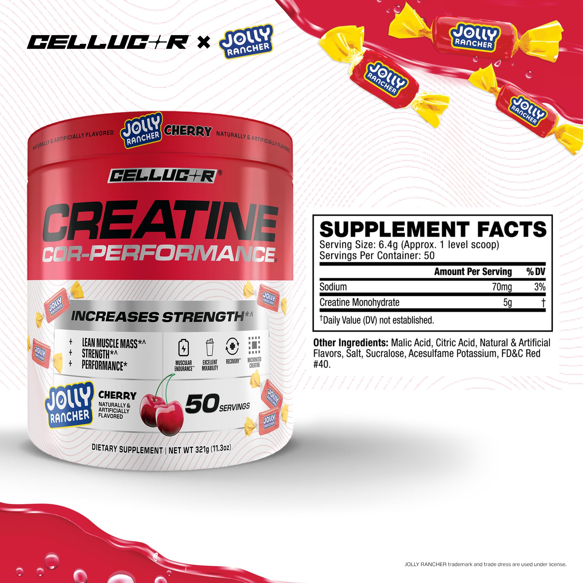 Cellucor creatine en entorno de gimnasio mejora rendimiento en series