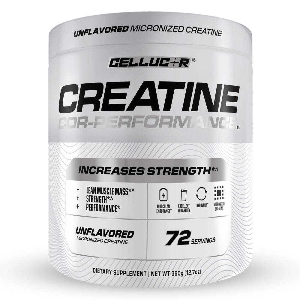 Cellucor frasco frontal mostrando la marca y apoyo al rendimiento