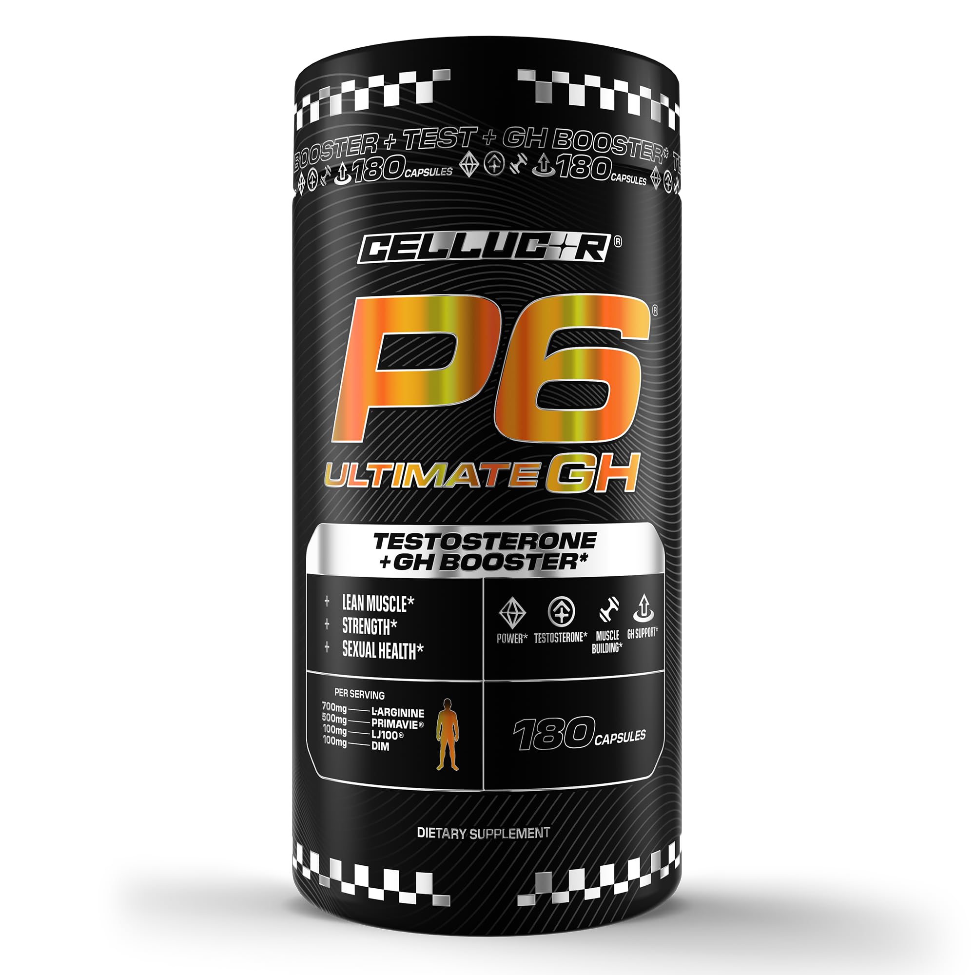 Cellucor P6 frontal del envase mostrando etiqueta y beneficios