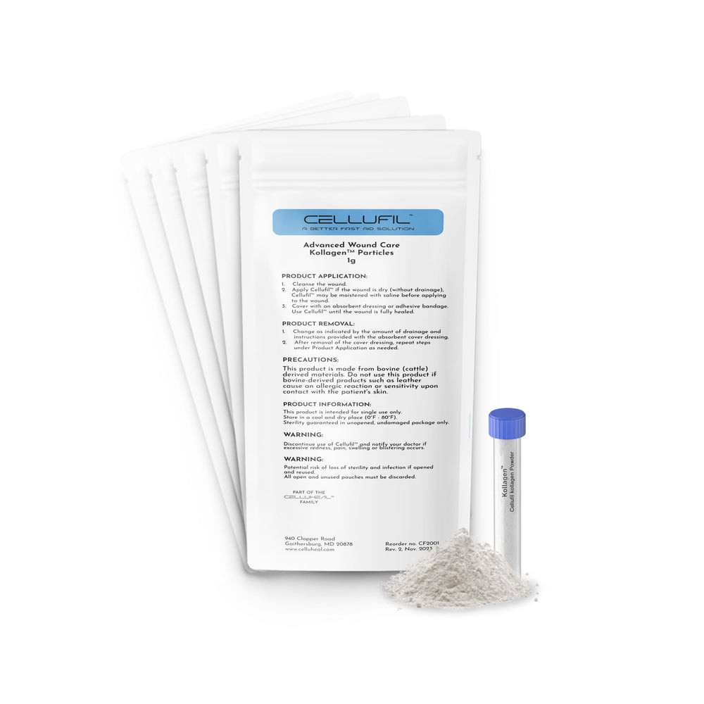 Celluheal empaque frontal mostrando 5 viales y beneficios visibles