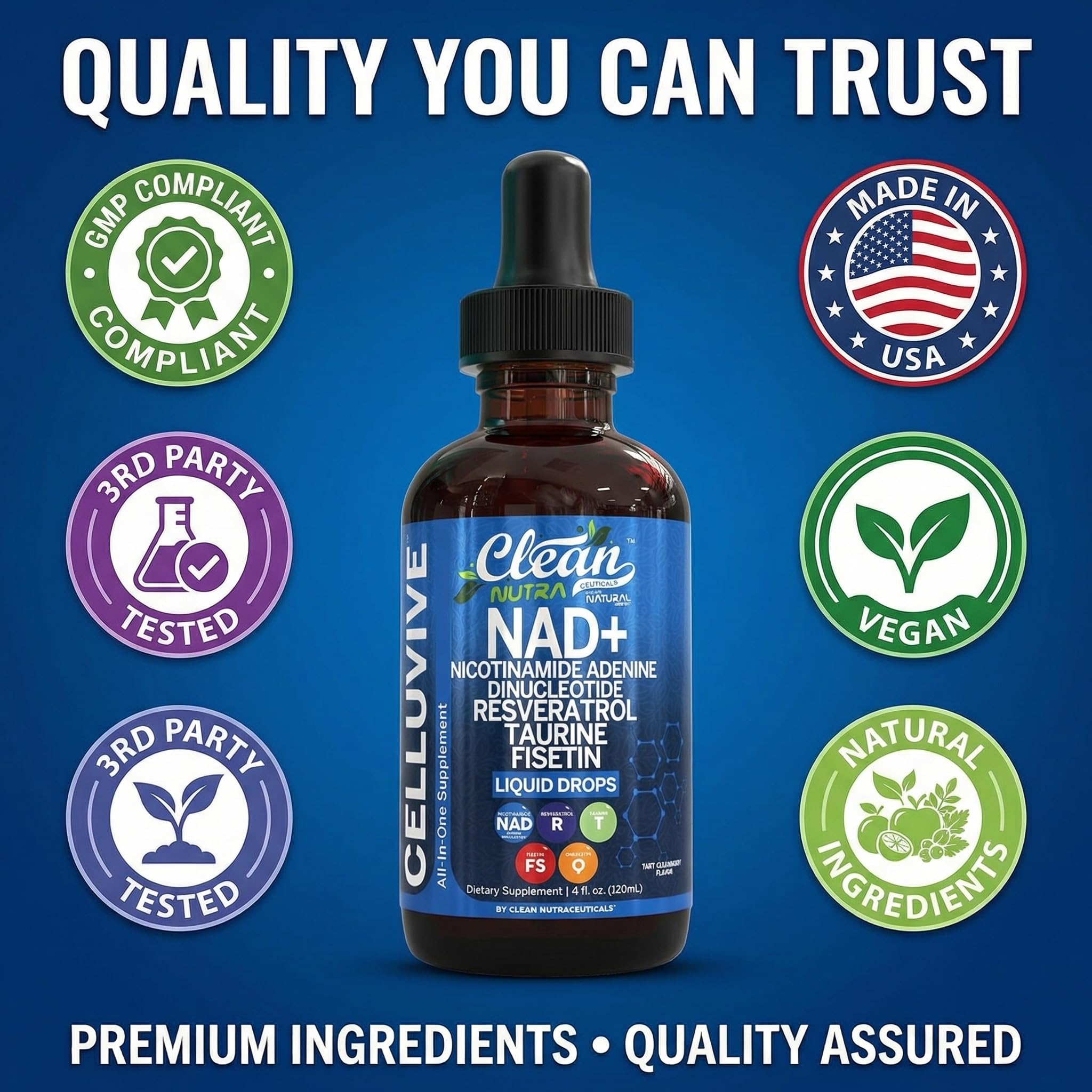 Clean Nutraceuticals colágeno y polifenoles en primer plano para salud dérmica