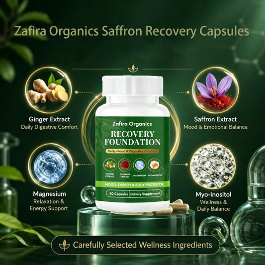 celtrum zafira organics primer plano de cápsulas destaca pureza