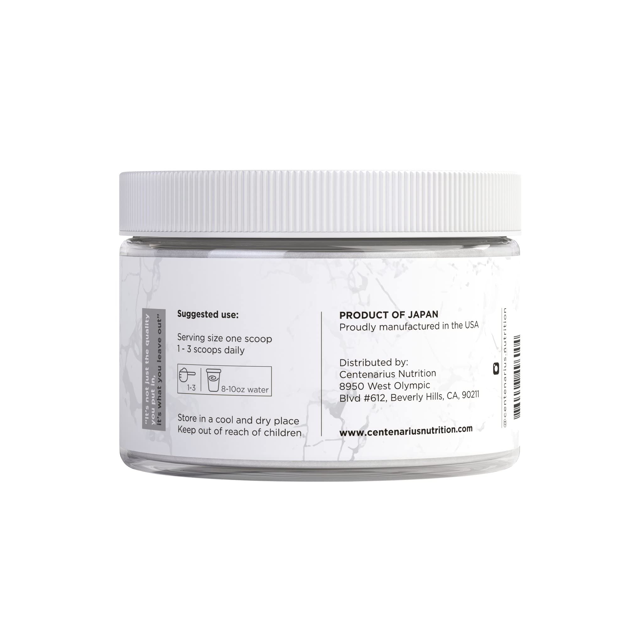 Centenarius Nutrition escena nocturna con producto, apoya rutina de sueño reparador