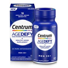 Centrum Age Defy frontal mostrando el envase y beneficios visibles