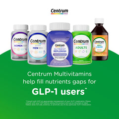 Centrum envase lateral con información nutricional clara y completa