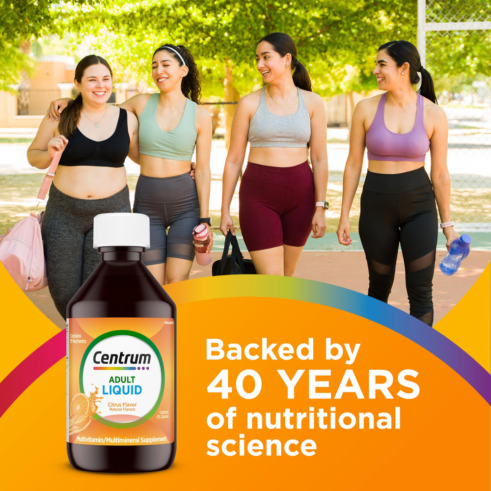 Centrum frasco en cocina mostrando integración al estilo de vida diario
