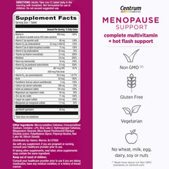 Centrum listado de ingredientes en frasco mostrando nutrientes esenciales