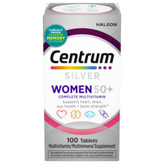 Centrum frasco frontal mostrando etiqueta y beneficio multinutrientes