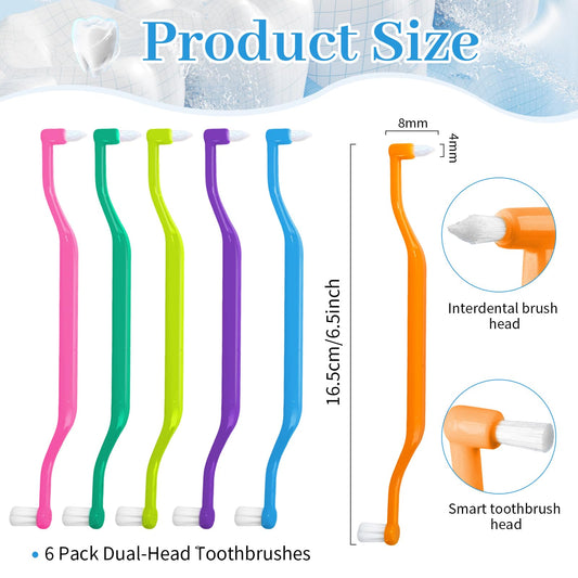 Ceonam primer plano del cabezal interdental facilita limpieza entre dientes