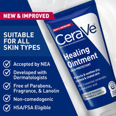CeraVe aplicación con la mano que ilustra sellado de humedad