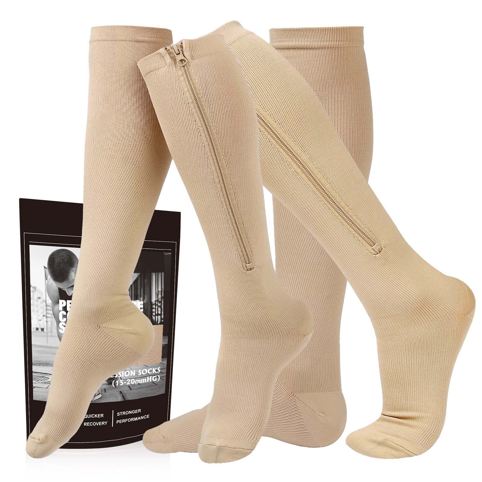 cerpite empaque frontal mostrando 2 pares y beneficios de soporte