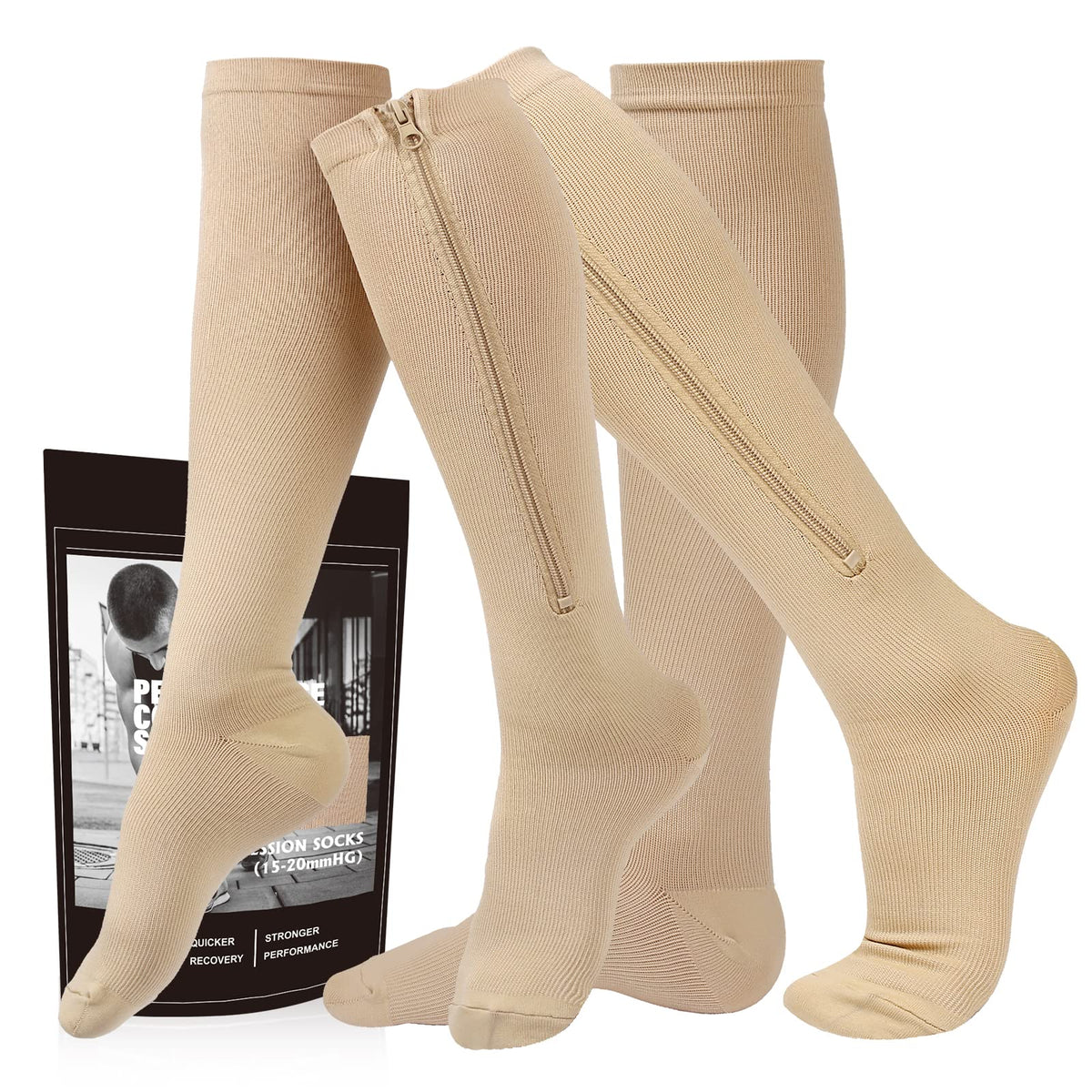 cerpite empaque frontal mostrando 2 pares y beneficios de soporte